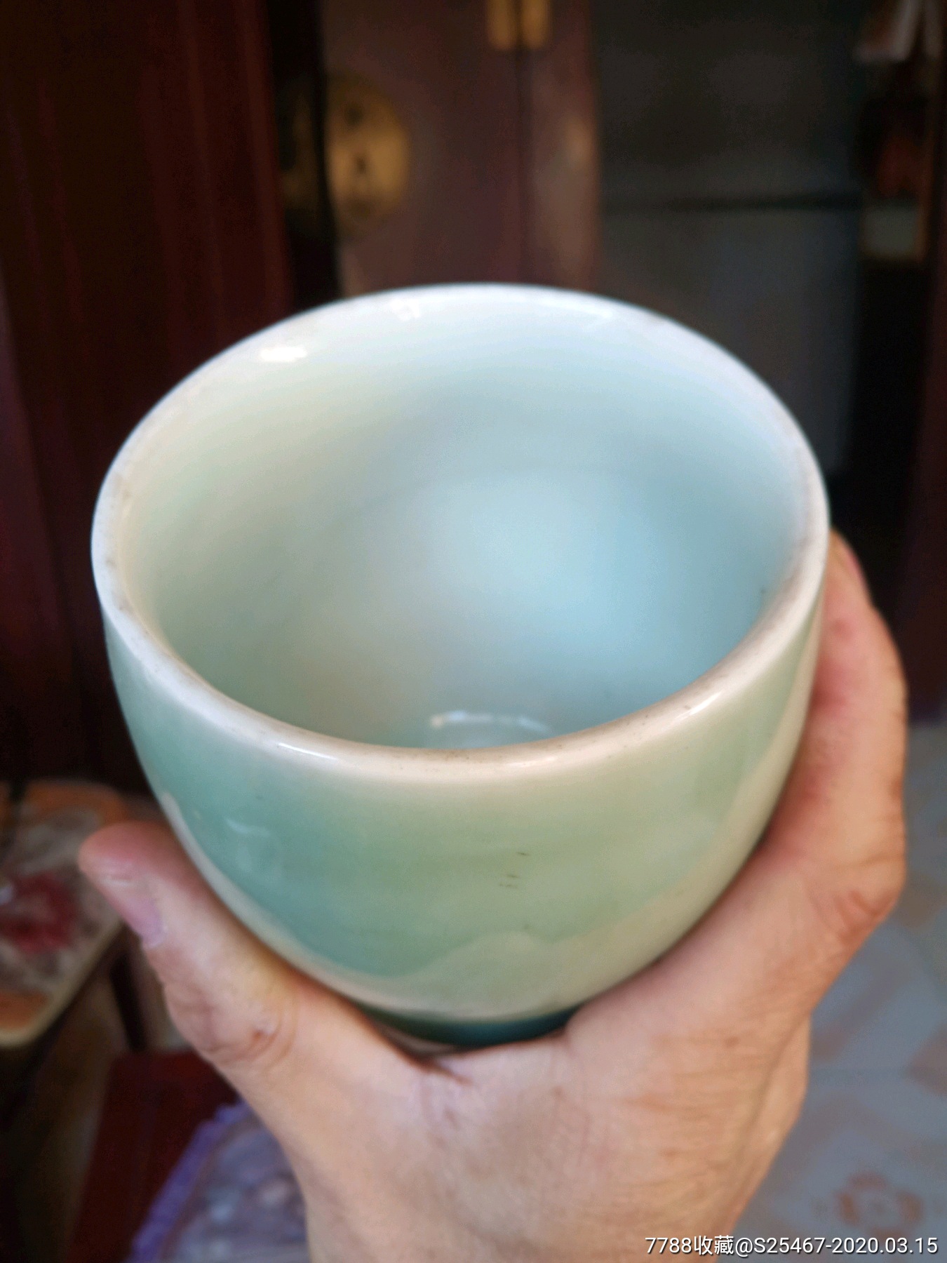 五十年代影青釉铁路喝水缸