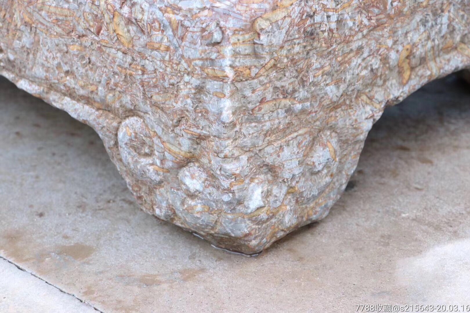 明代,柳叶石,禅座.长64,宽48,高20.