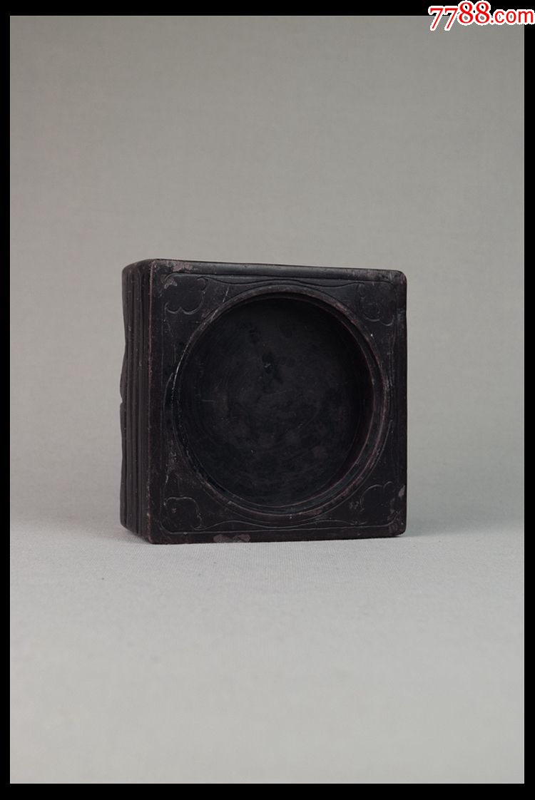 民国古董收藏品文房四宝广东老坑端石砚规矩砚台书房书法用品包邮