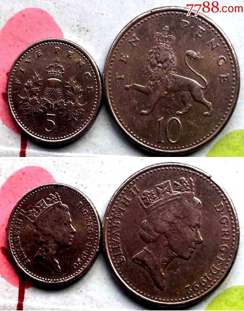 英镑硬币种类图片