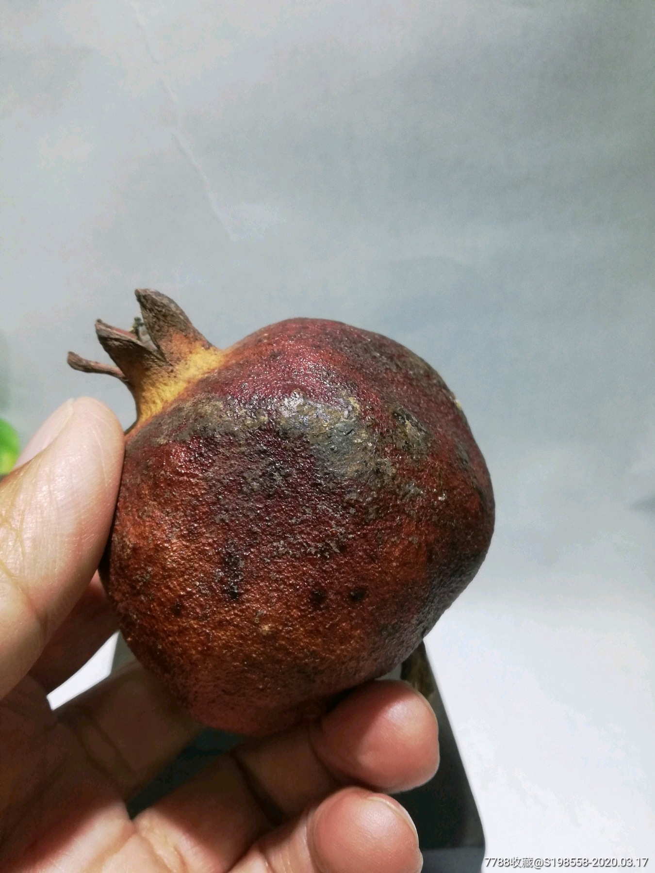 天然风干石榴,文房清供摆件