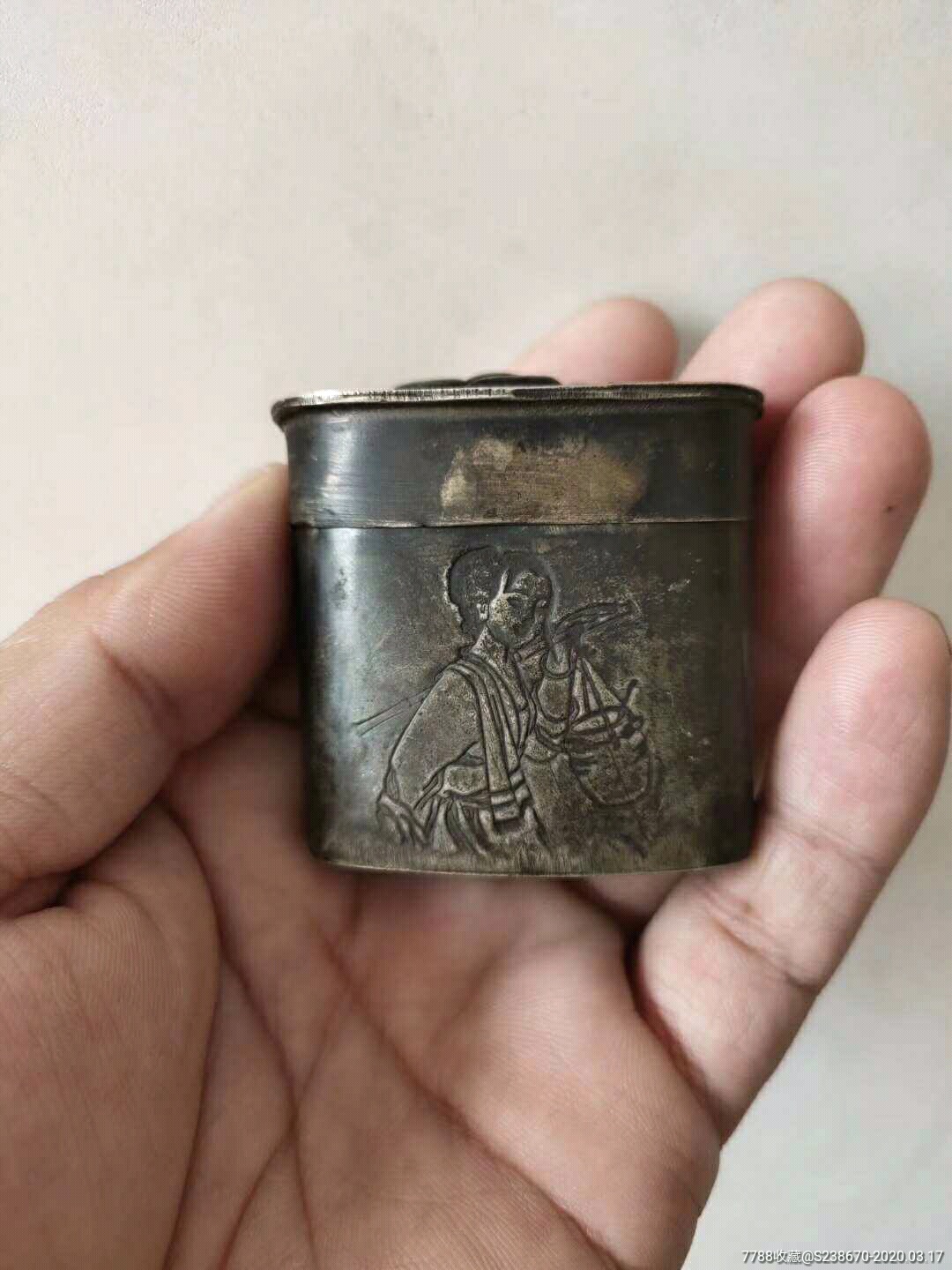 腐蚀版大烟膏盒