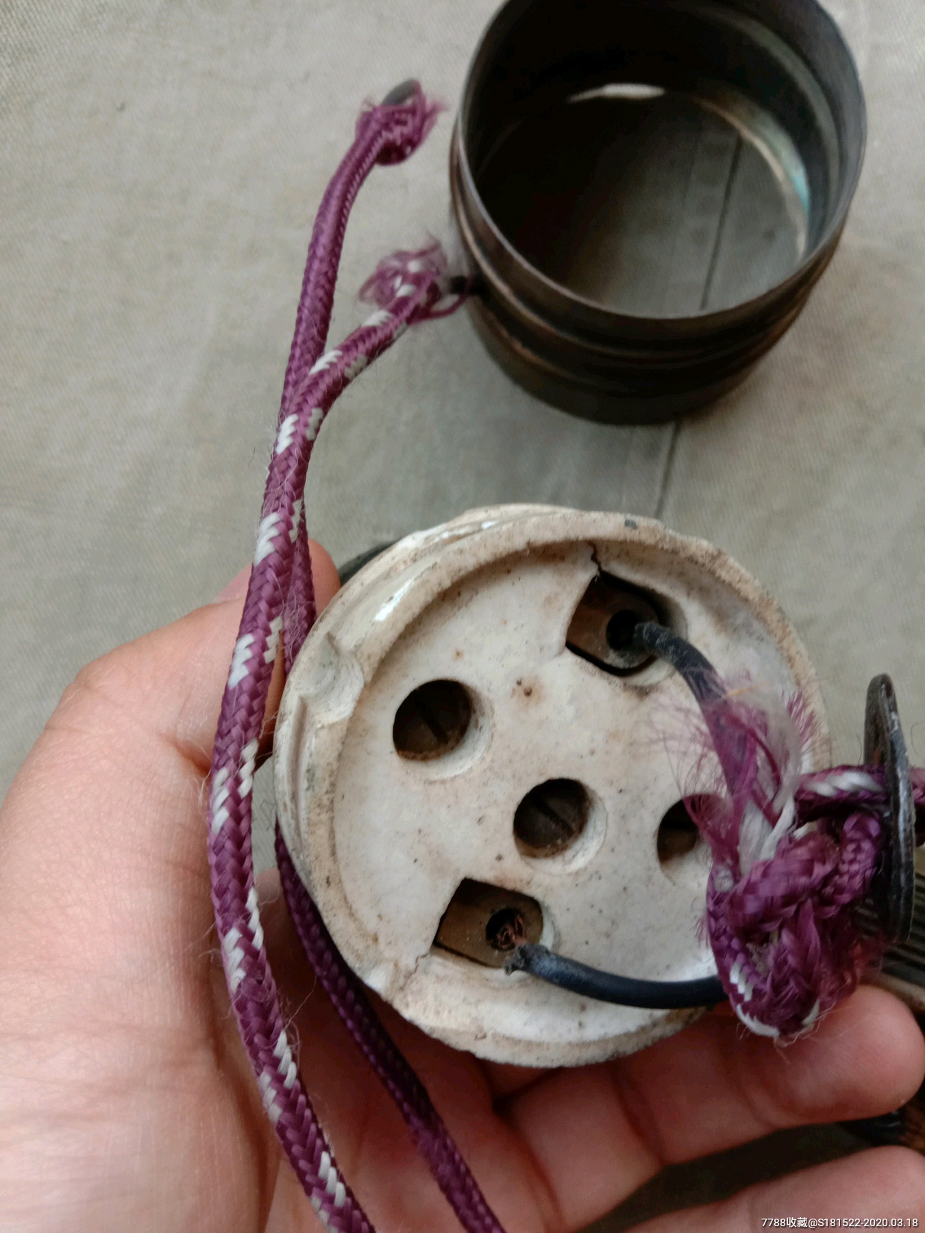 1930s工业吊灯老铜大灯头老式吊灯灯头老物件收藏怀旧工业风