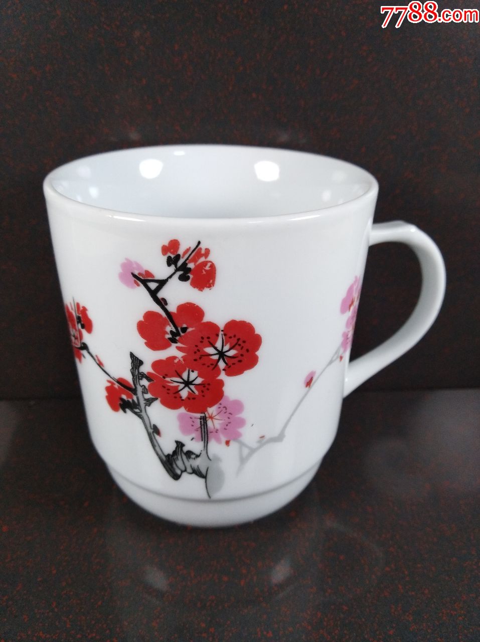 景德镇为民瓷厂水点梅花茶杯