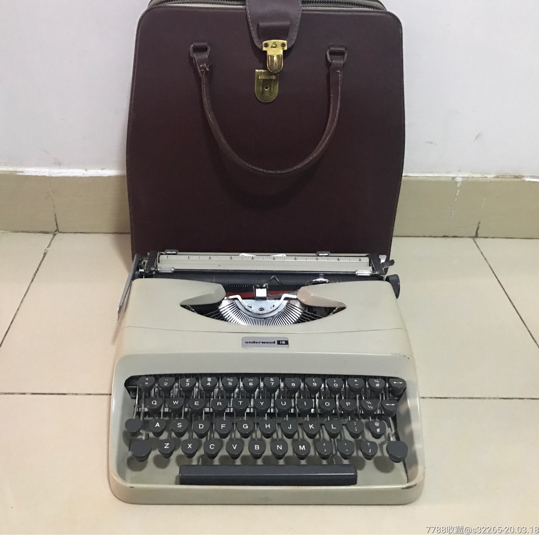 60年代意大利产安德伍德underwood18英文打字机可用可藏