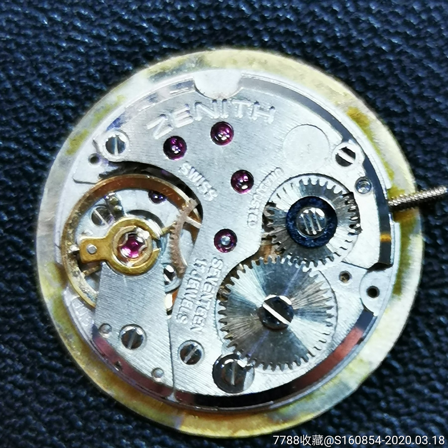 二手瑞士真力时手动机械手表拆机30.5机芯
