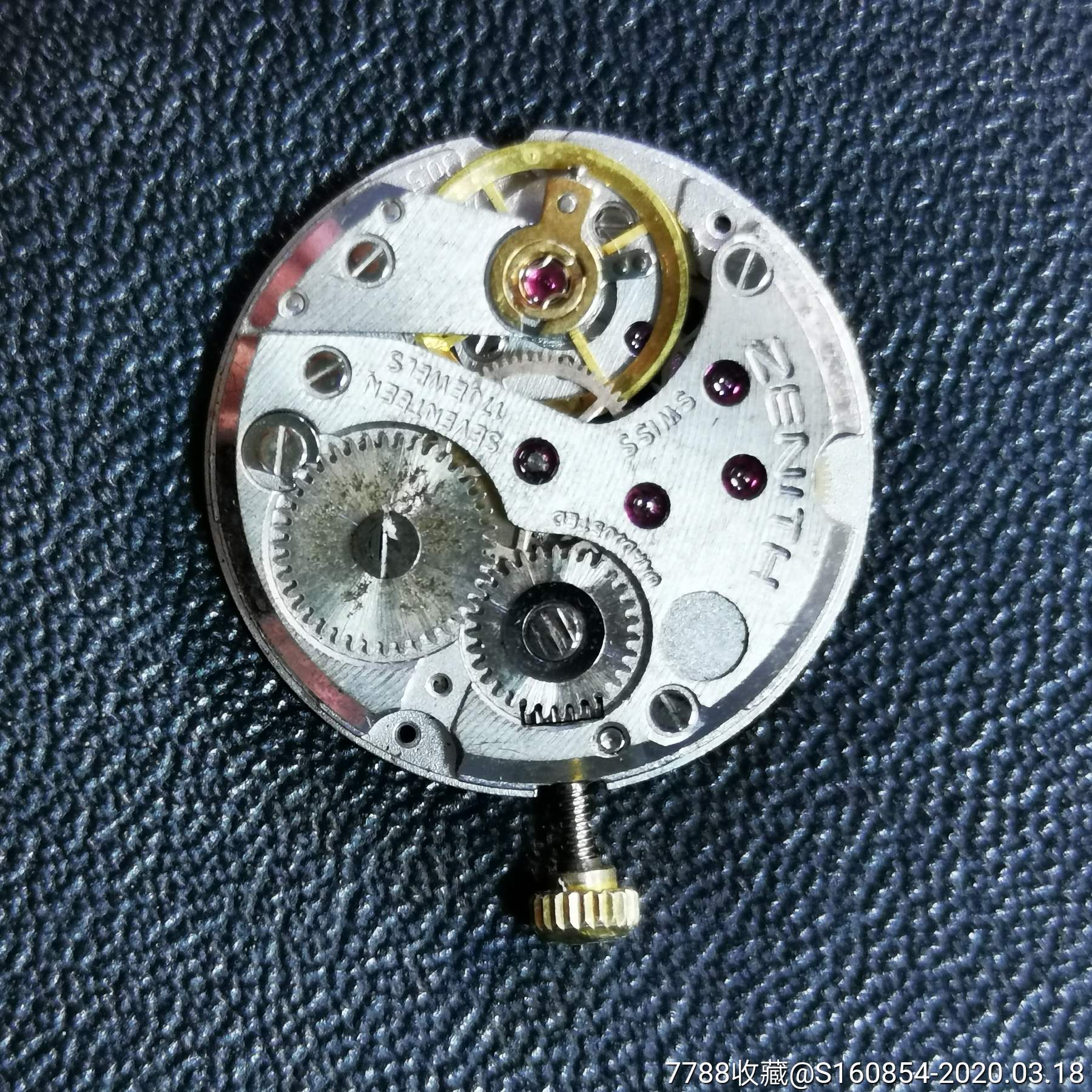 二手瑞士真力时手动机械手表拆机305机芯