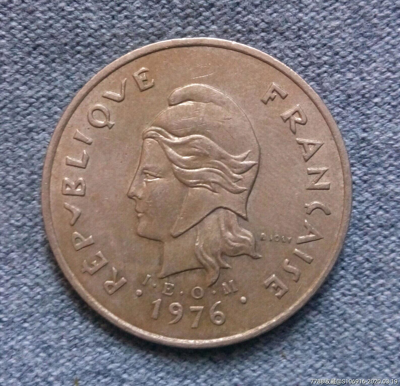 1976年法属新喀里多尼亚100f