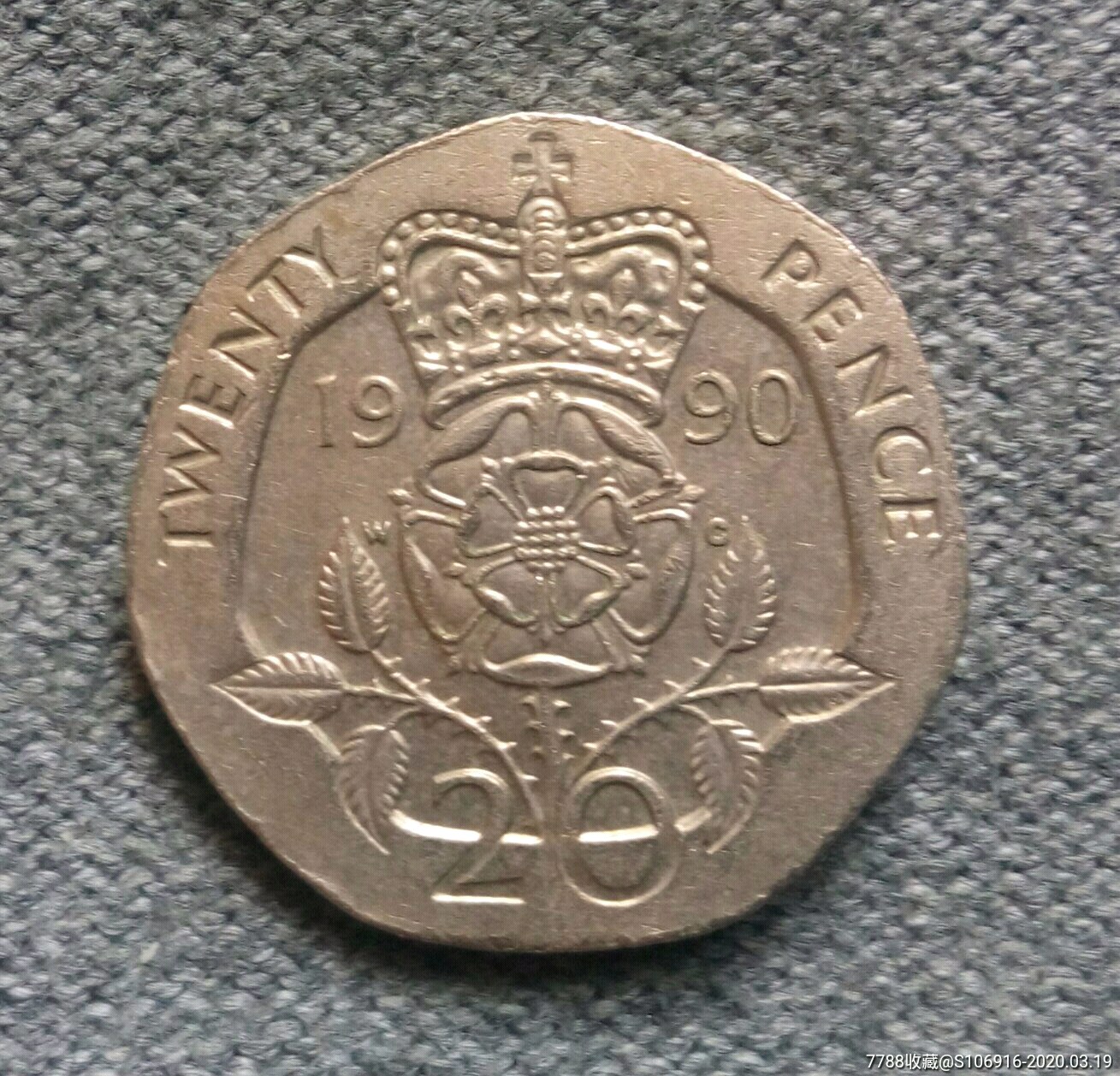 20英镑硬币图片 英国图片