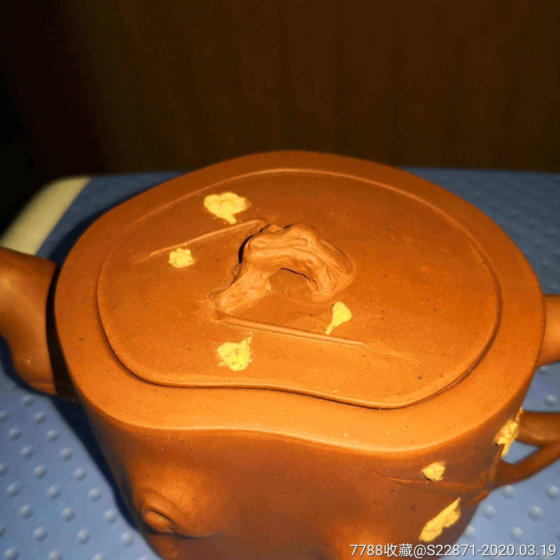 品相完美的老紫砂壶,请看底款和盖款