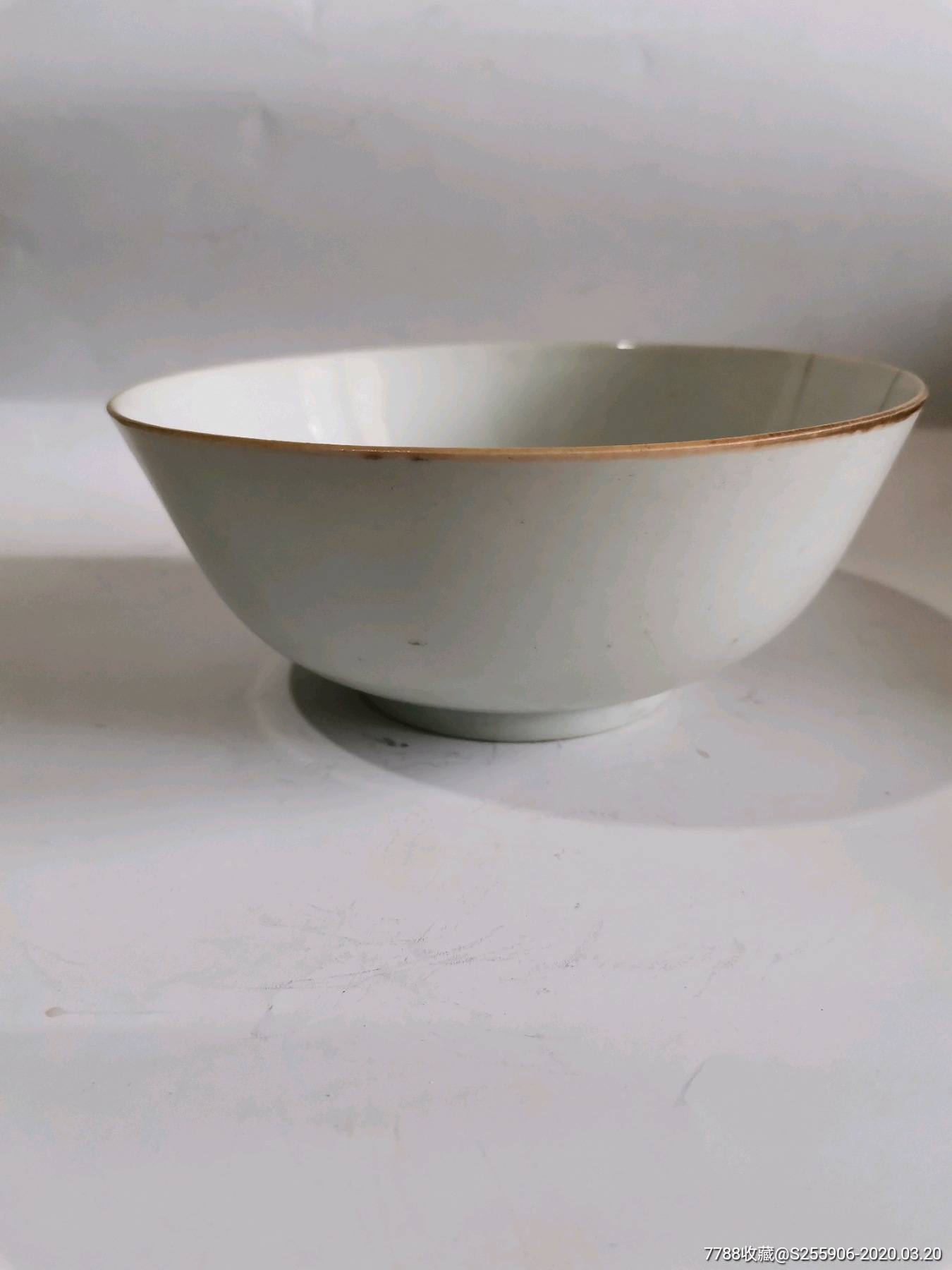 清代白釉六字款大碗【故藏青年】_第1张_7788陶瓷