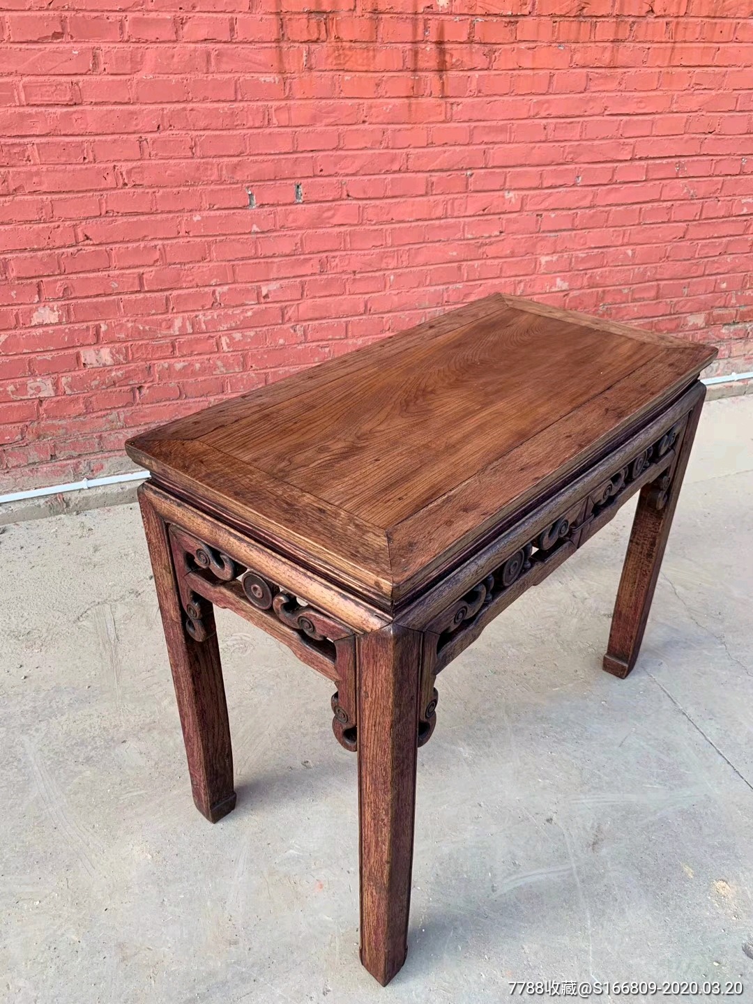 榉木老家具苏工甬作半桌茶桌书桌