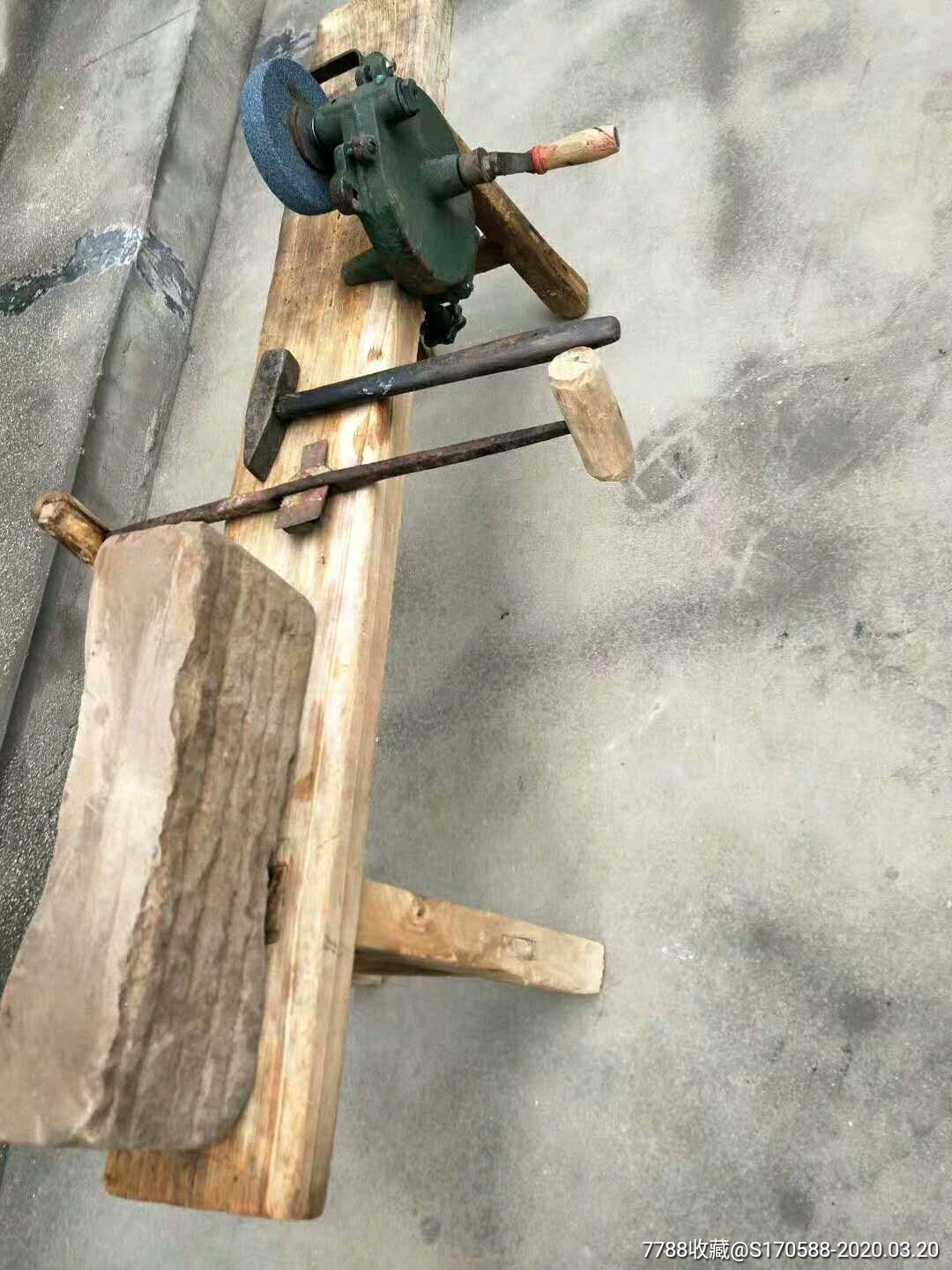 抢剪子磨菜刀的老工具一套