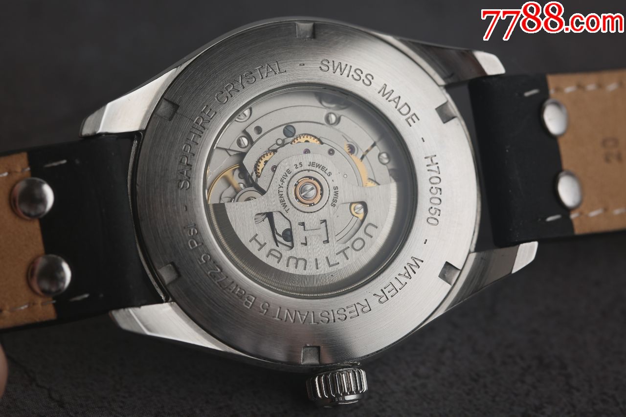 美国汉密尔顿手表卡其野*系列h30长动力机械机芯疯马皮表带