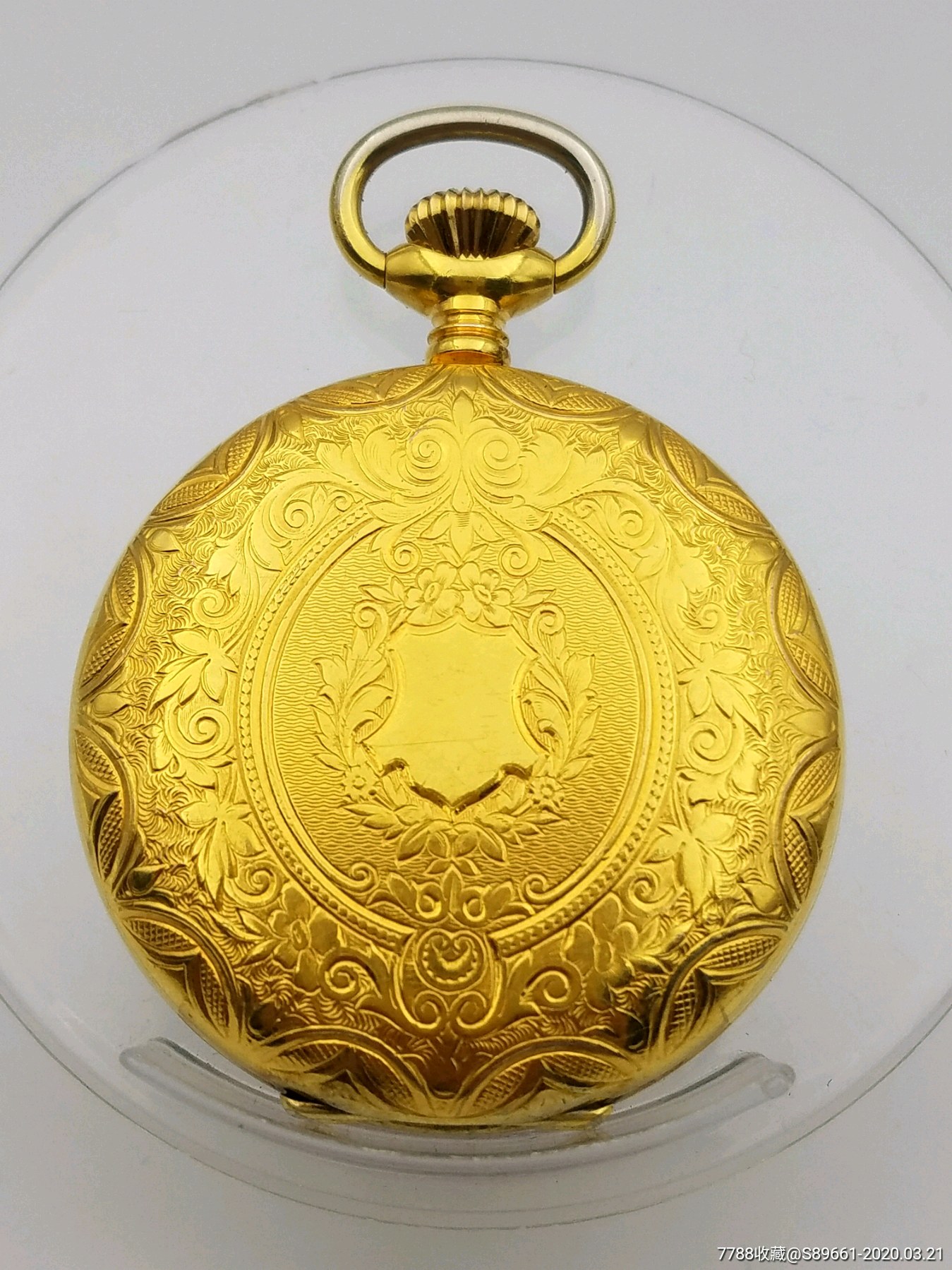 瑞士rodania彩盘猎壳古董包金怀表