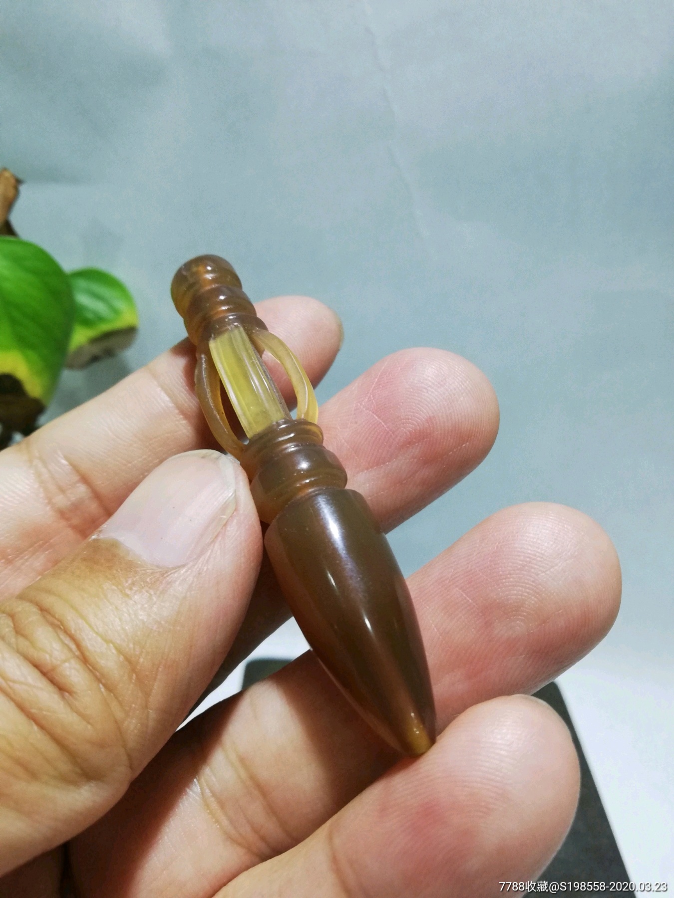 老玛瑙烟嘴改制金刚杵