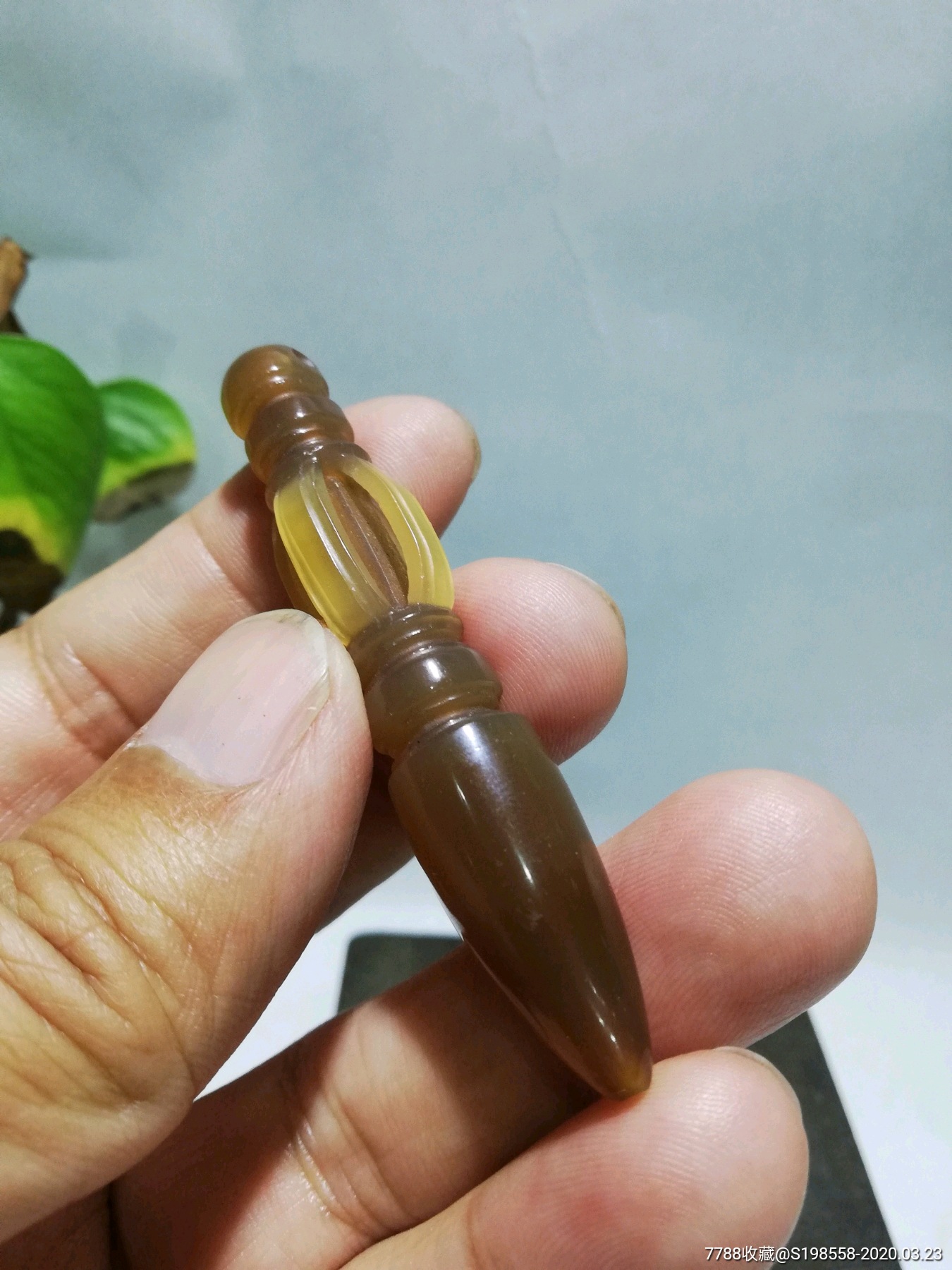 老玛瑙烟嘴改制金刚杵