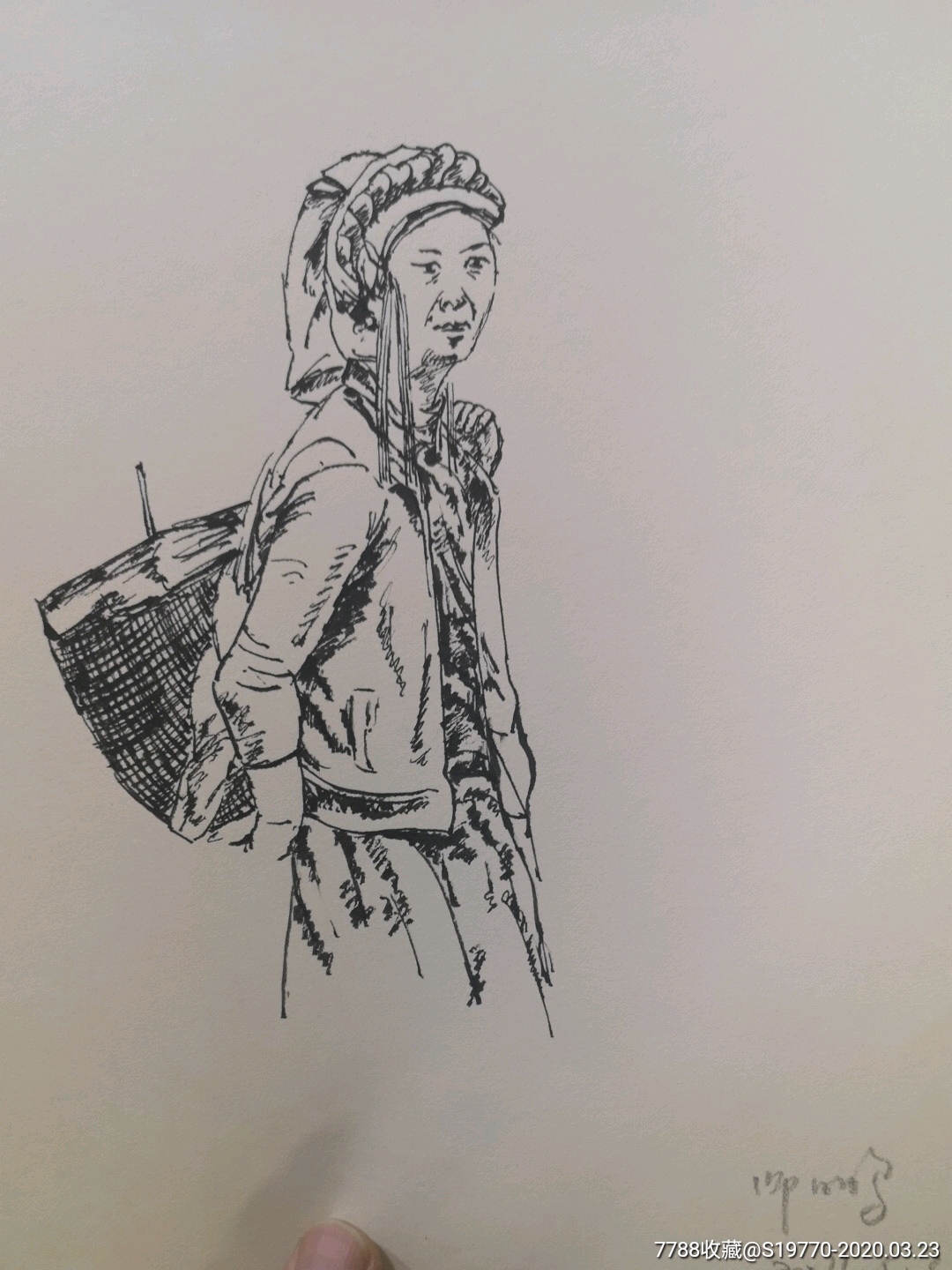 师鹏速写风景人物62幅合售