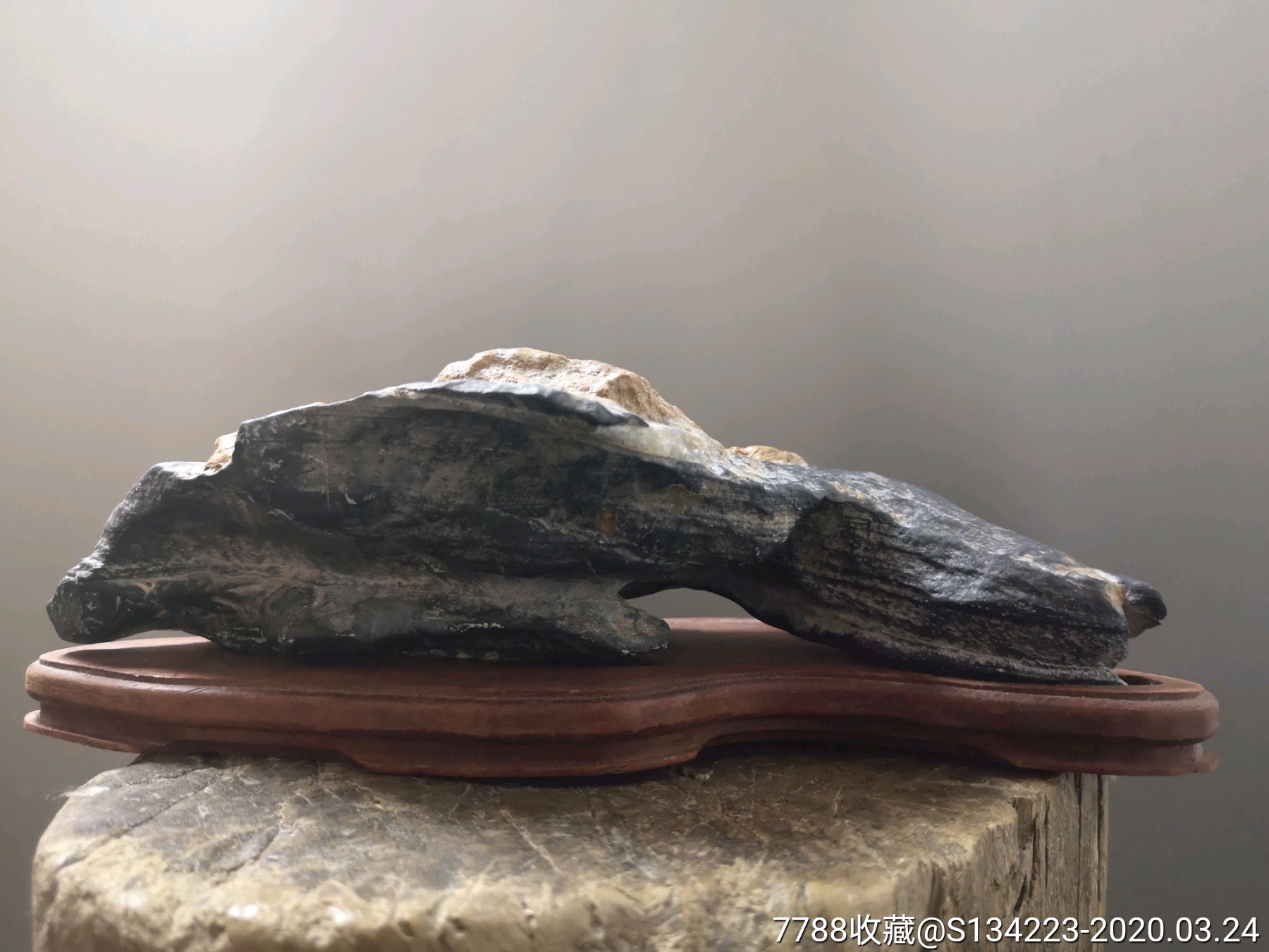 灵璧石原石赏石