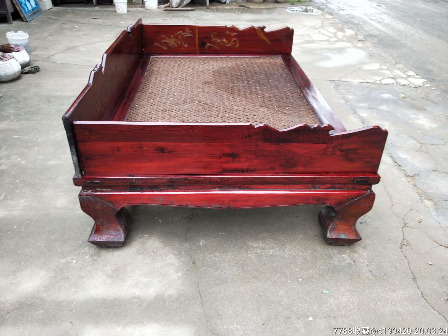 民国罗汉床.榆木材制,结实稳重大气装雅,使用极品怀旧.