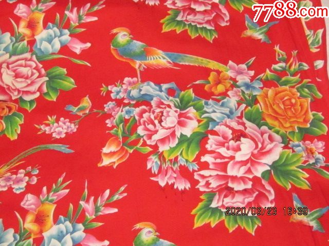 60年代老式棉布被面