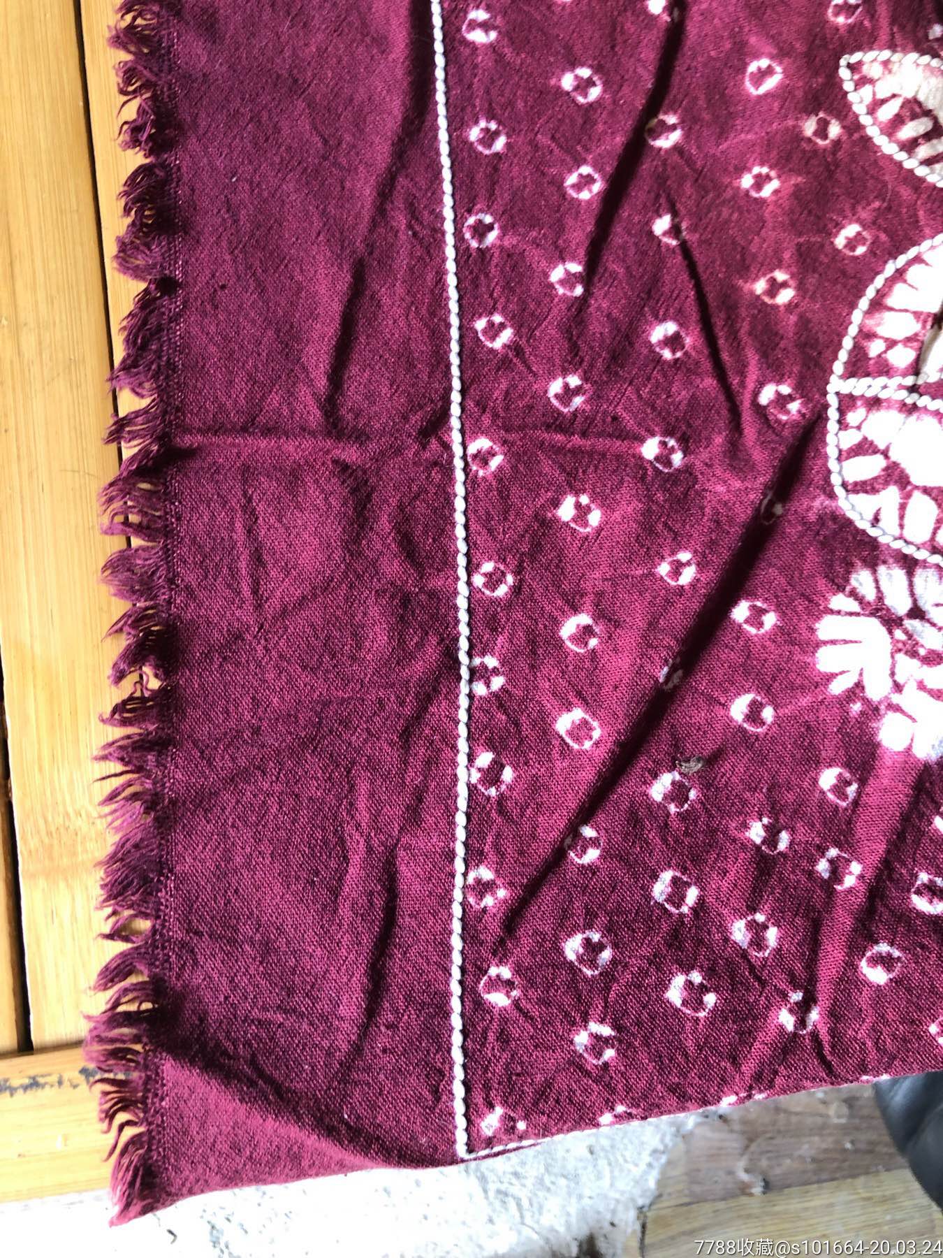 八十年代蜡染布方围脖-围巾/领带-7788收藏__收藏热线