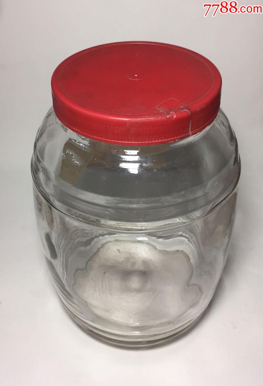 80年代老药罐玻璃罐玻璃药罐厚实玻璃缸