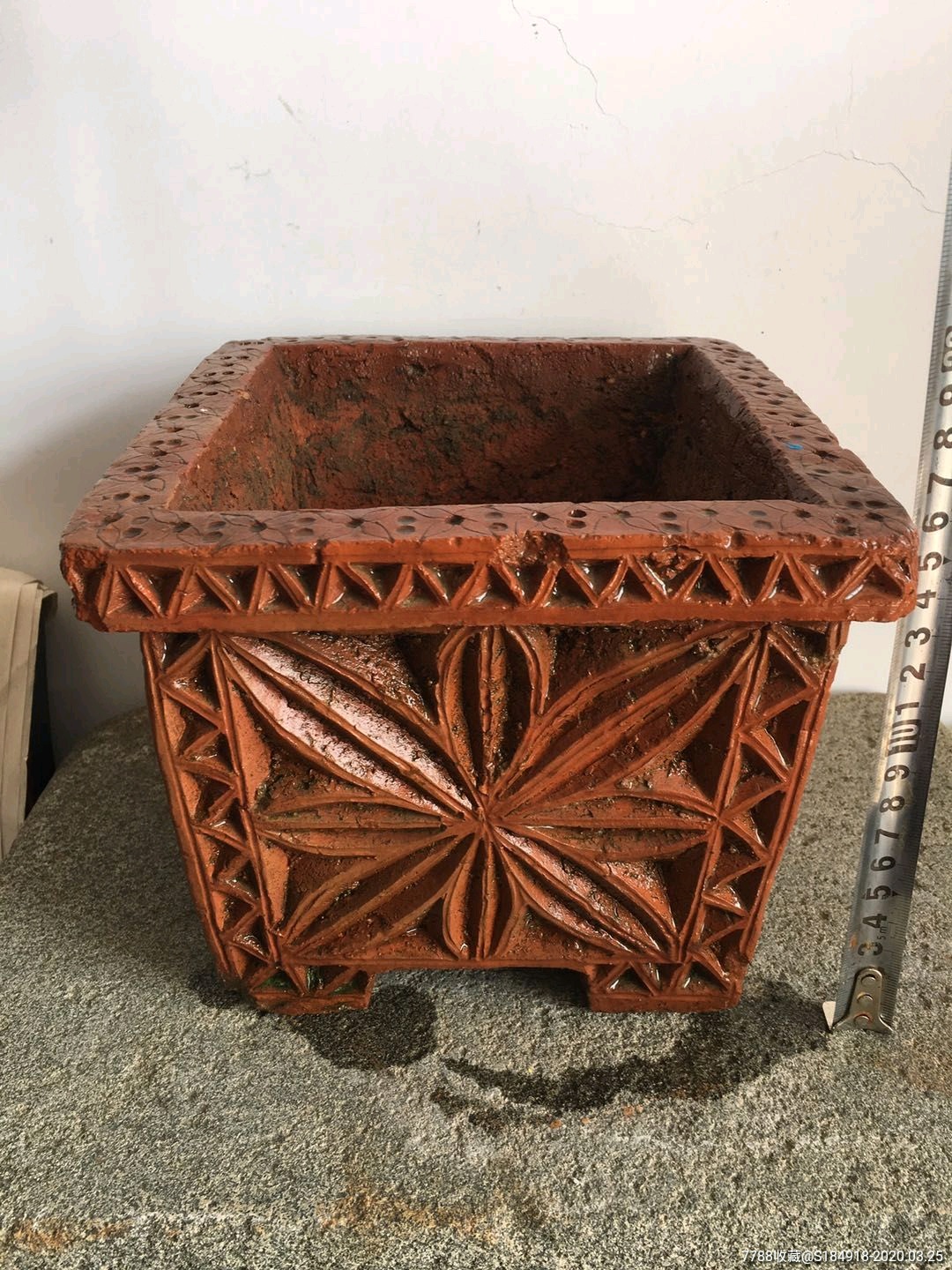 老花盆红陶花盆