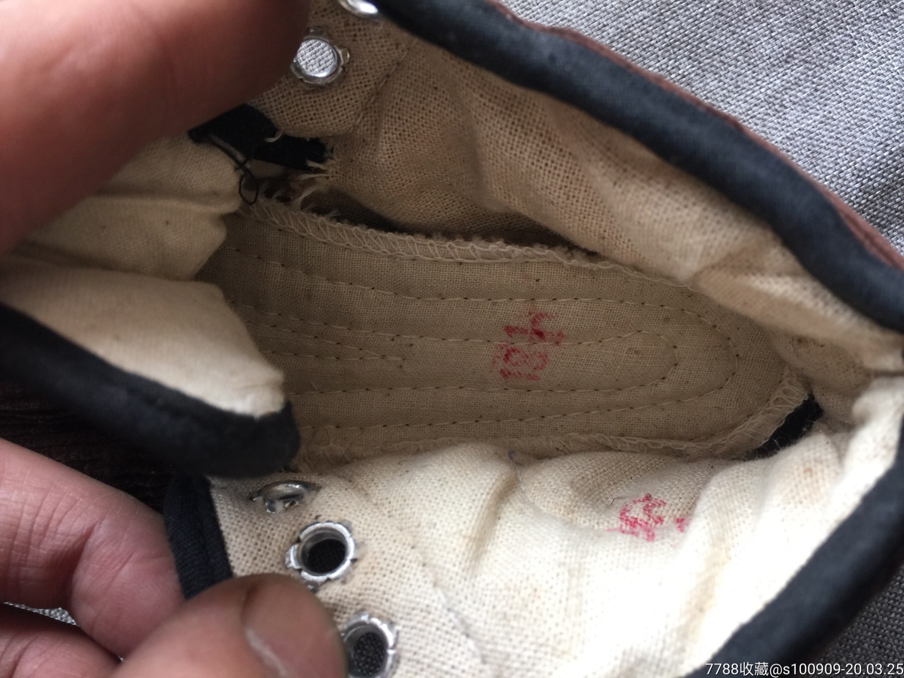 90年代供销社库存怀旧老物件:纯手工儿童棉布鞋