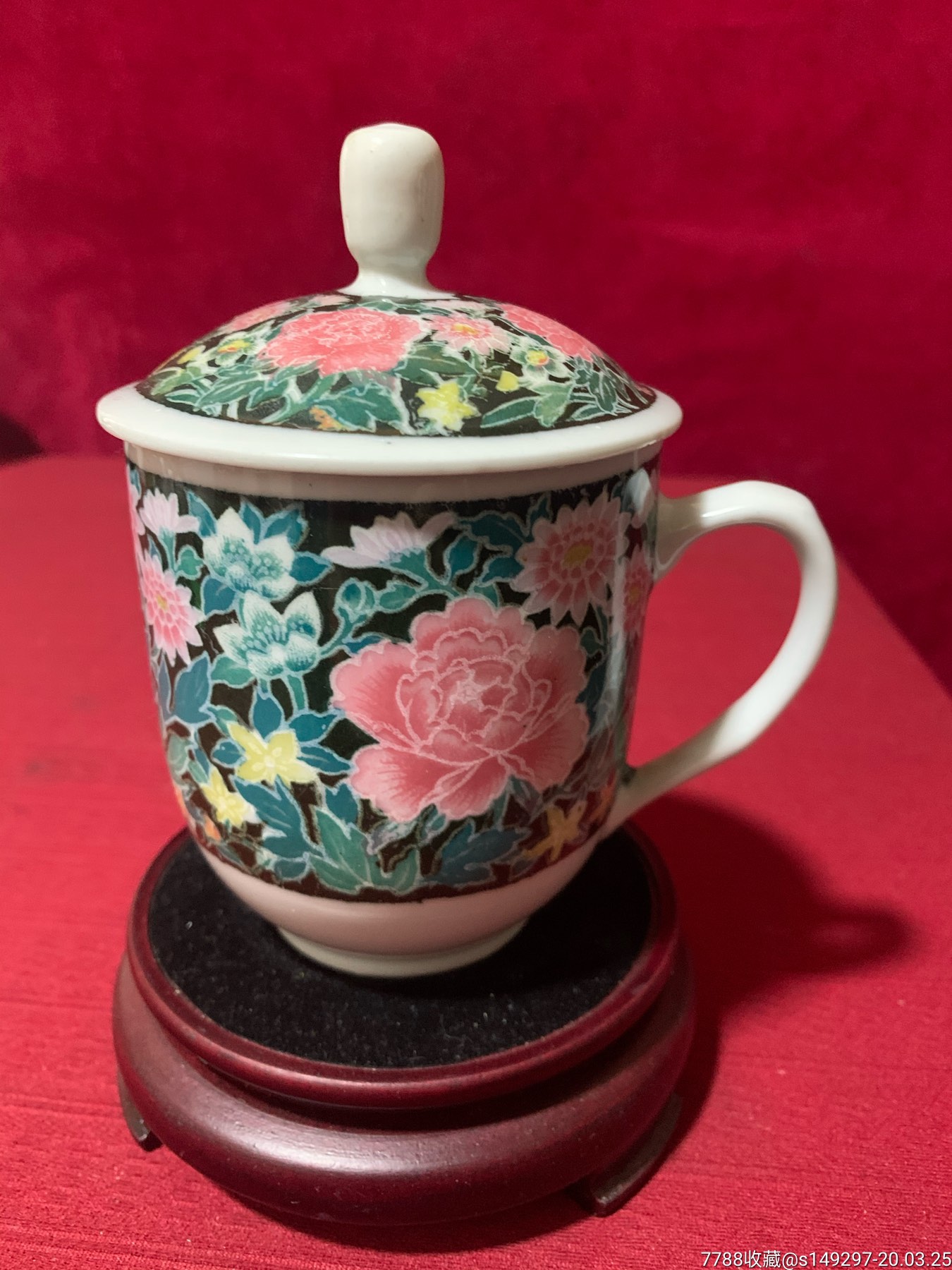 醴陵六七十年代满地花杯