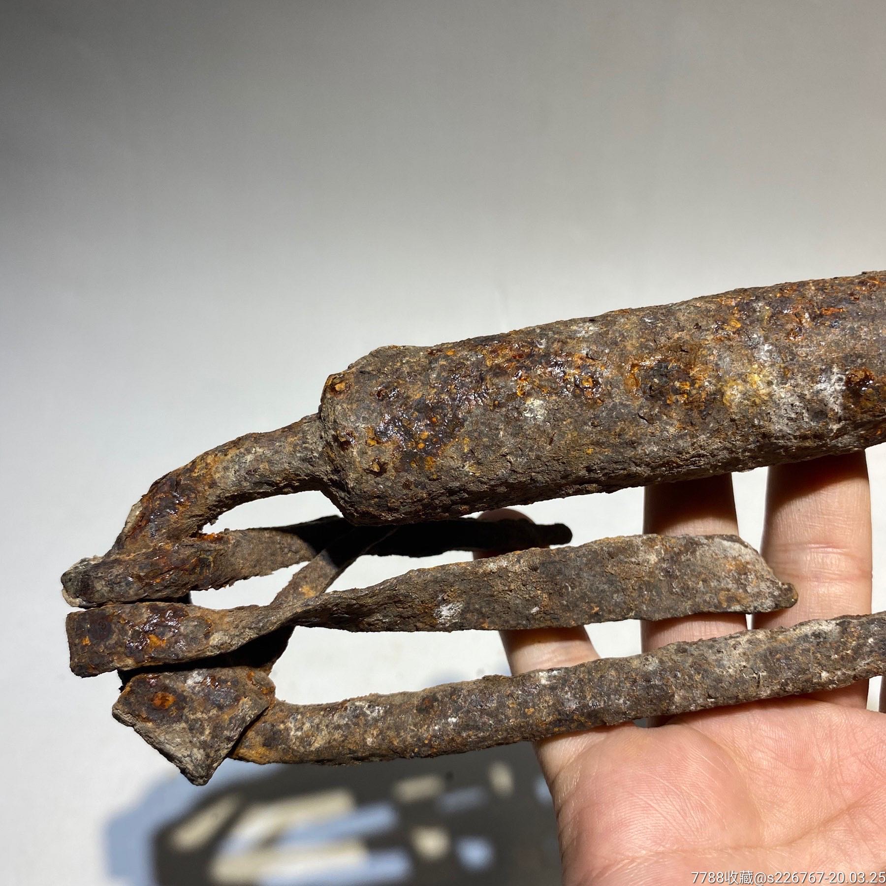 辽金时期铁锁一把尺寸品相如图包老