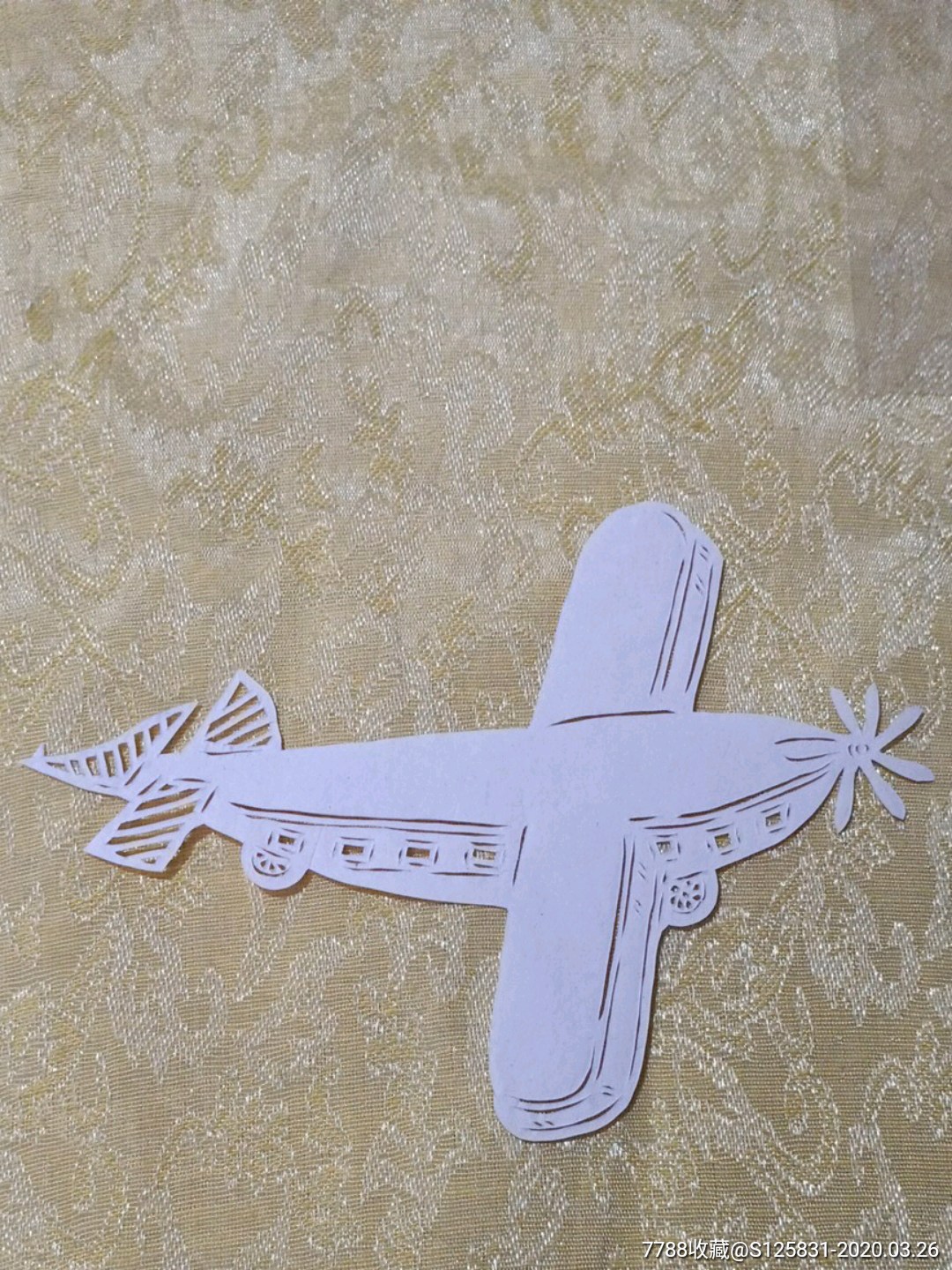 飞机一步一步画法剪纸图片