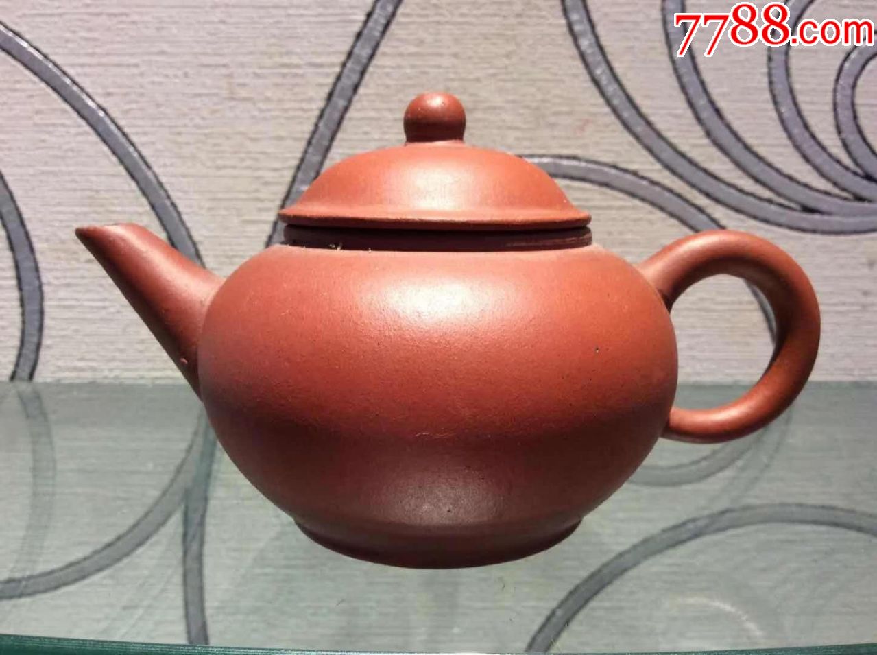 六十年代孟臣款朱泥紫砂壶