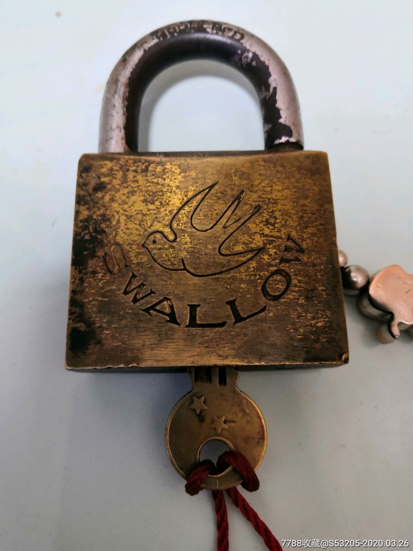 swallow燕子牌民国老铜锁包老包原图售出不退不换