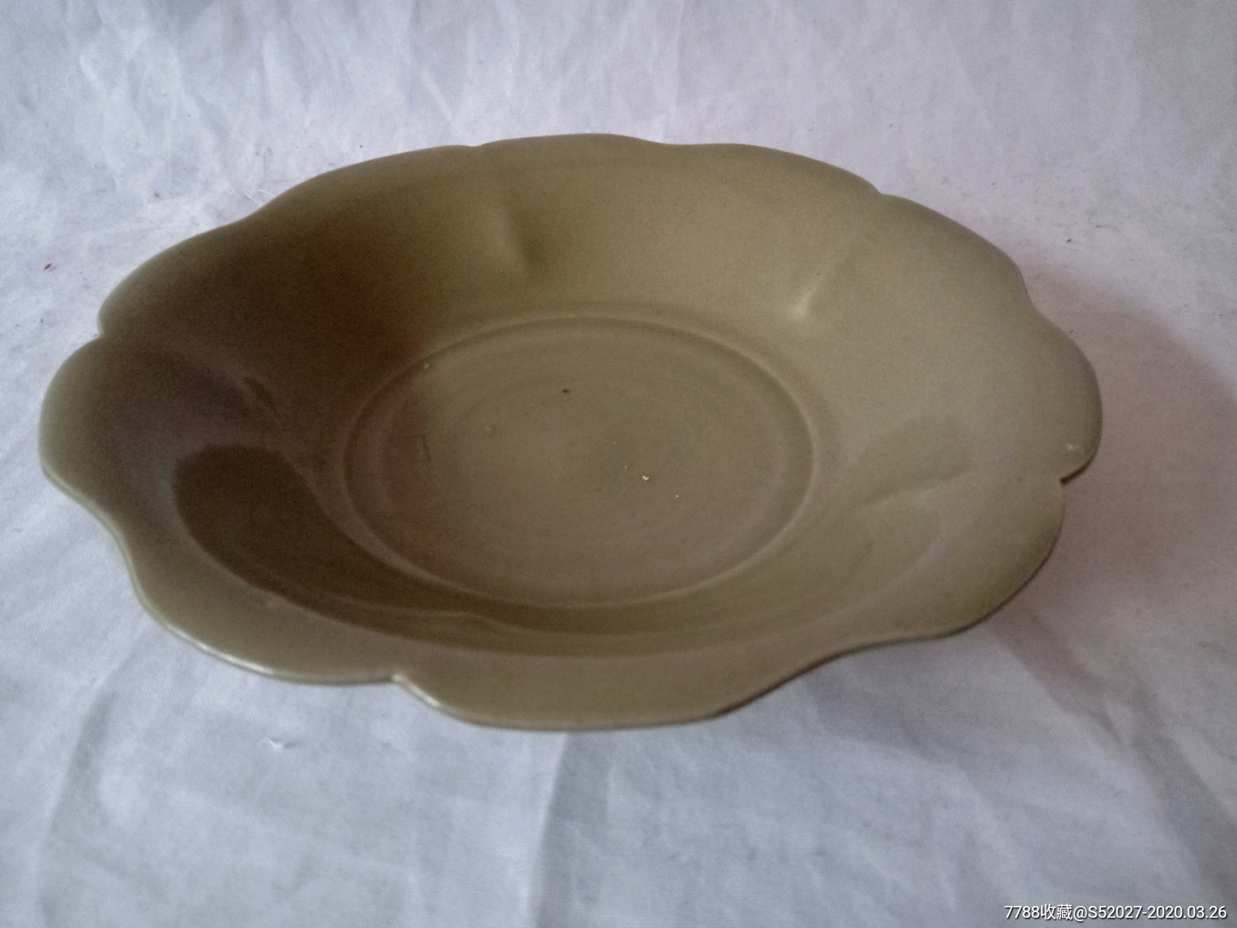 北宋越窑花口洗高41厘米直径185厘米