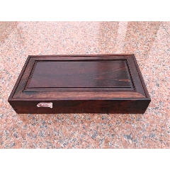 大红酸枝拜帖盒,明榫结构,用料厚实,做工精细.