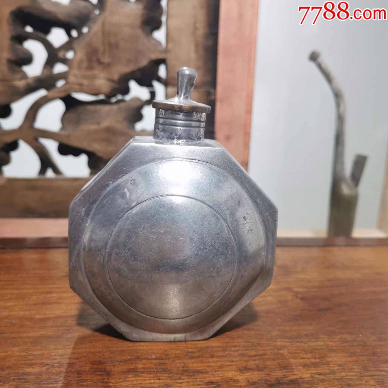 锡酒壶老锡壶温酒器晚清民国白锡烫酒用具
