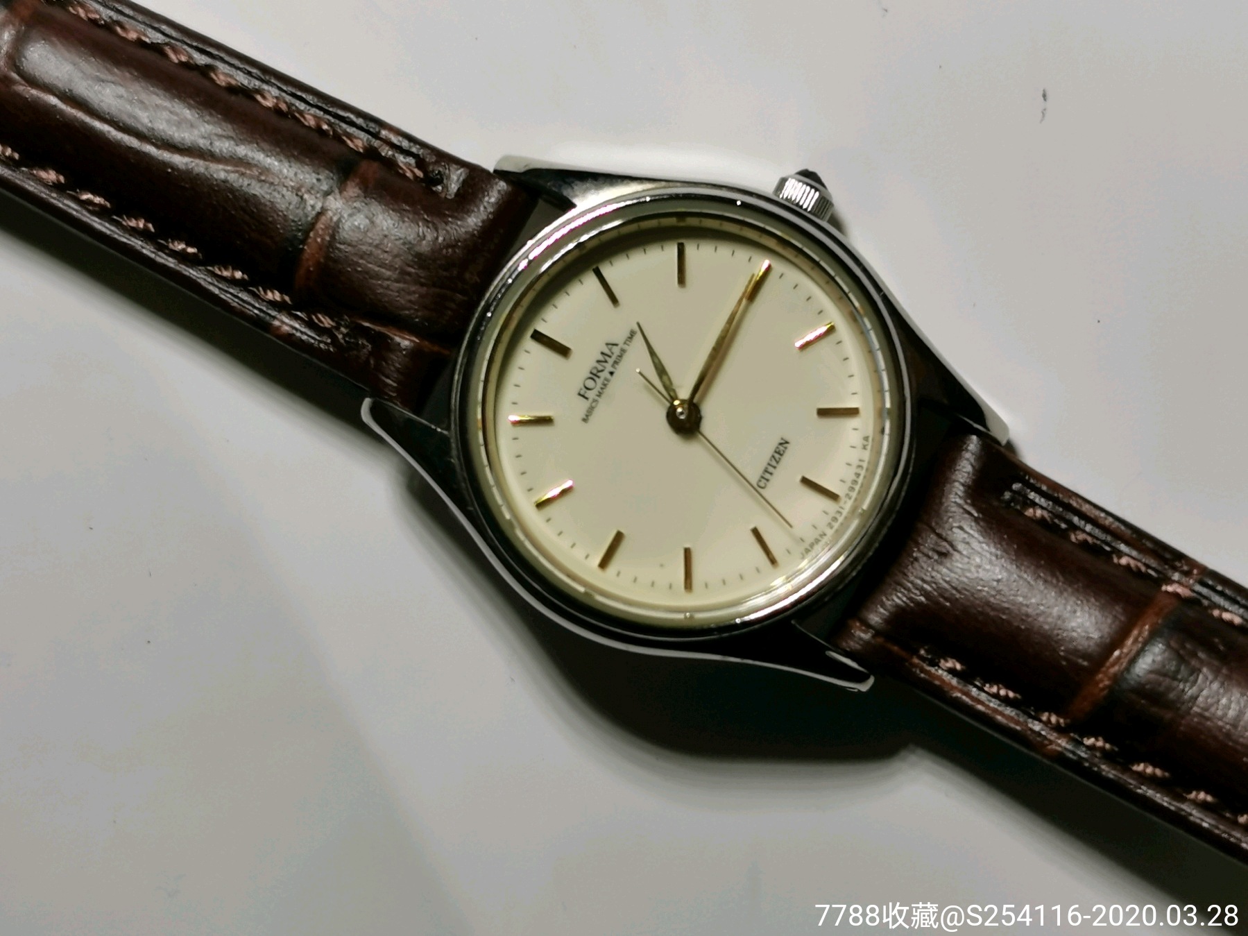 日本原装正品西铁城citizen石英女表forma系列表盘23mm厚65mm镀