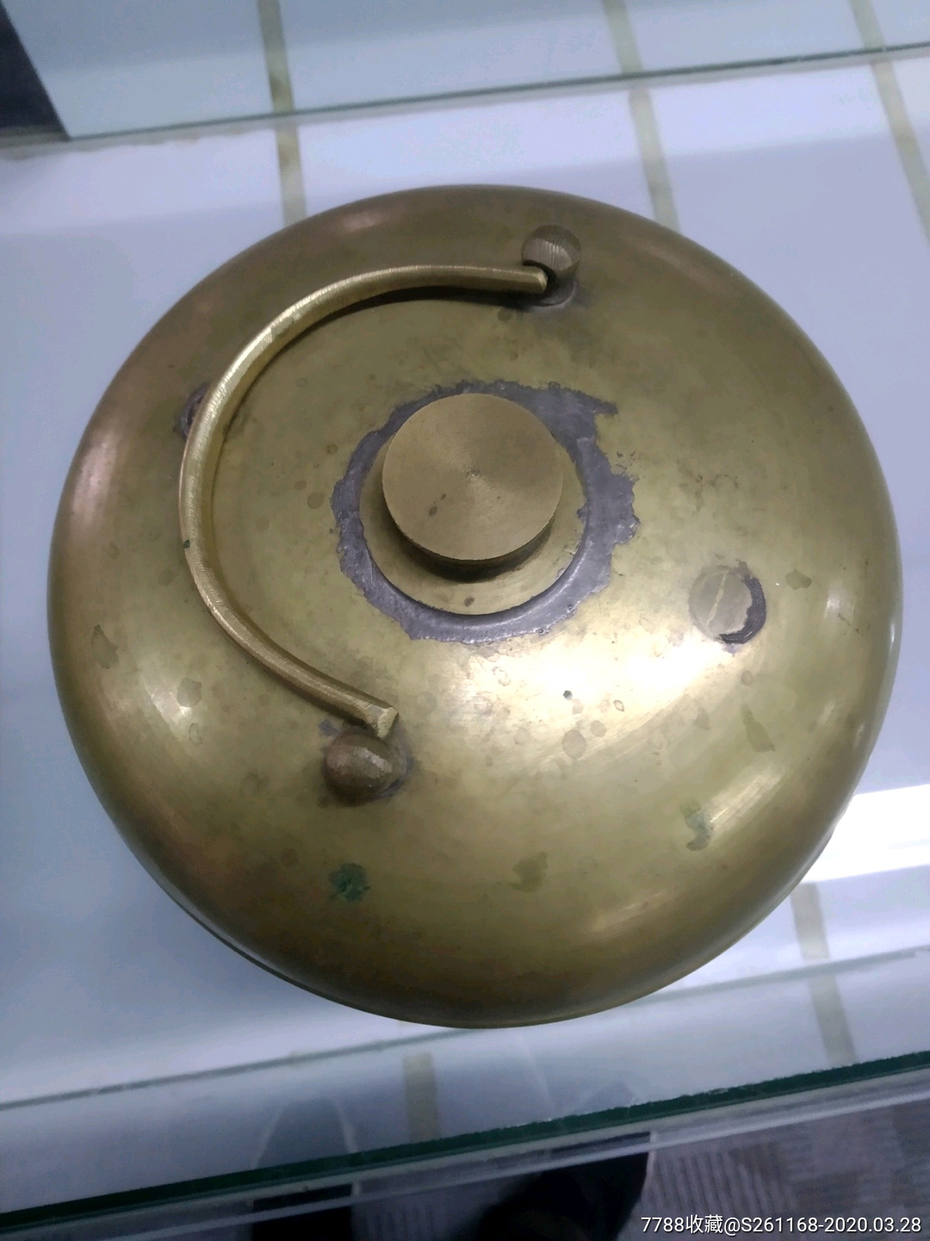 汤婆子白铜暖脚民国二