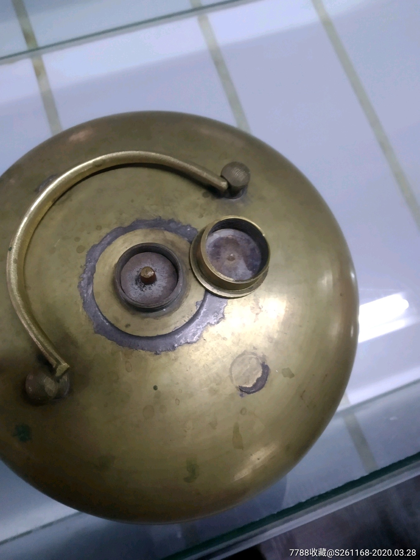 汤婆子白铜暖脚民国二