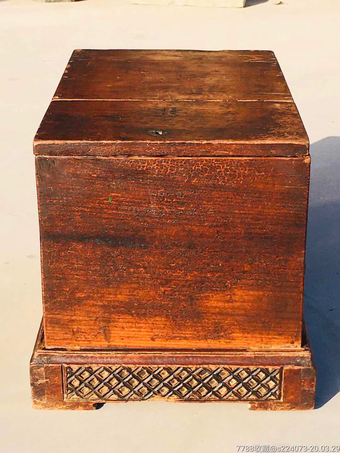 清代楠木钱箱全品无修配