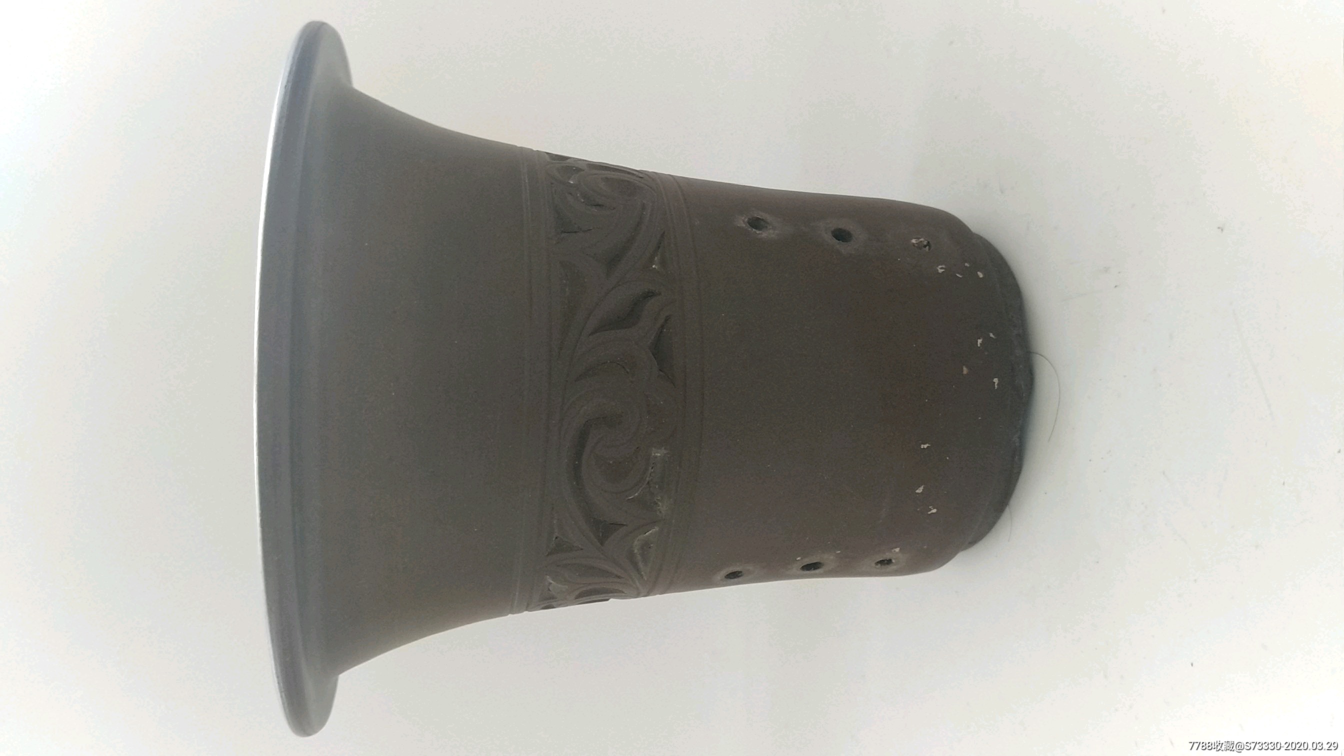 制陶大王,王力制陶,中国宜兴底款,80-90年代紫砂兰花盆!