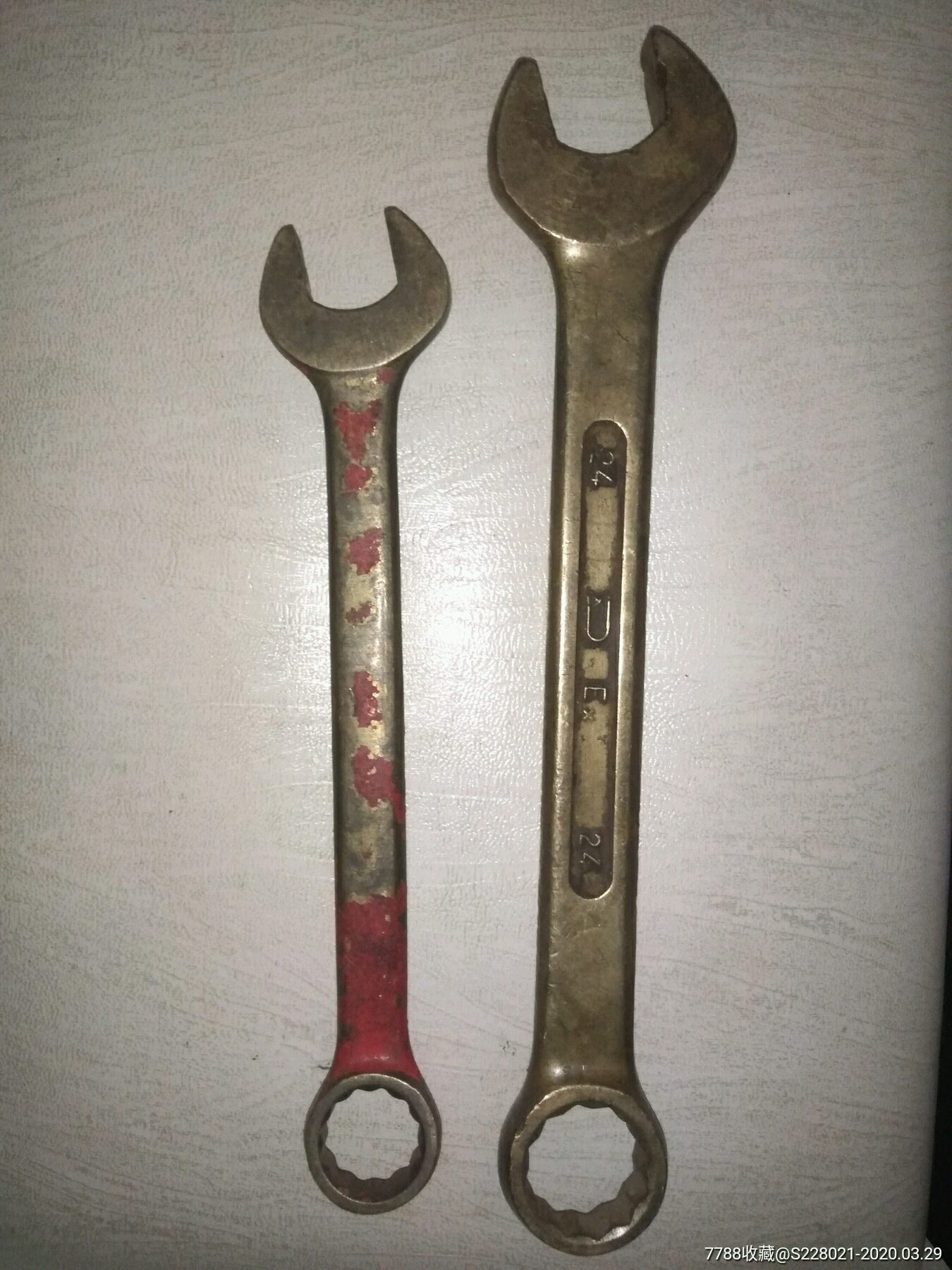 2把黄铜防爆扳手【铜器捡漏】