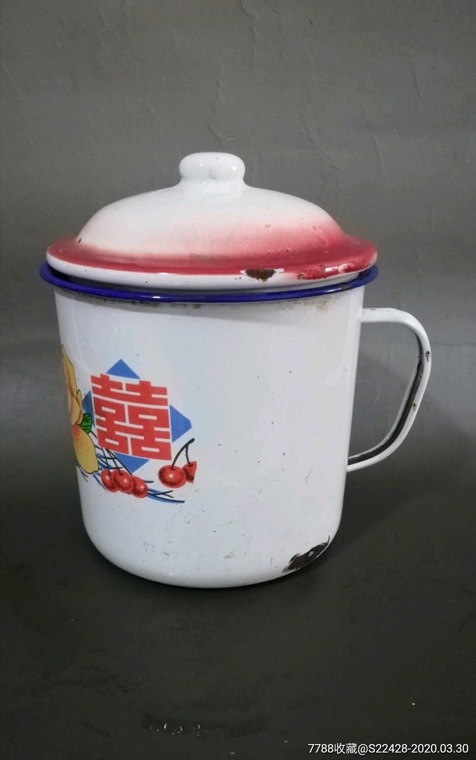 [文革]前后大型搪瓷茶缸-搪瓷-7788陶瓷