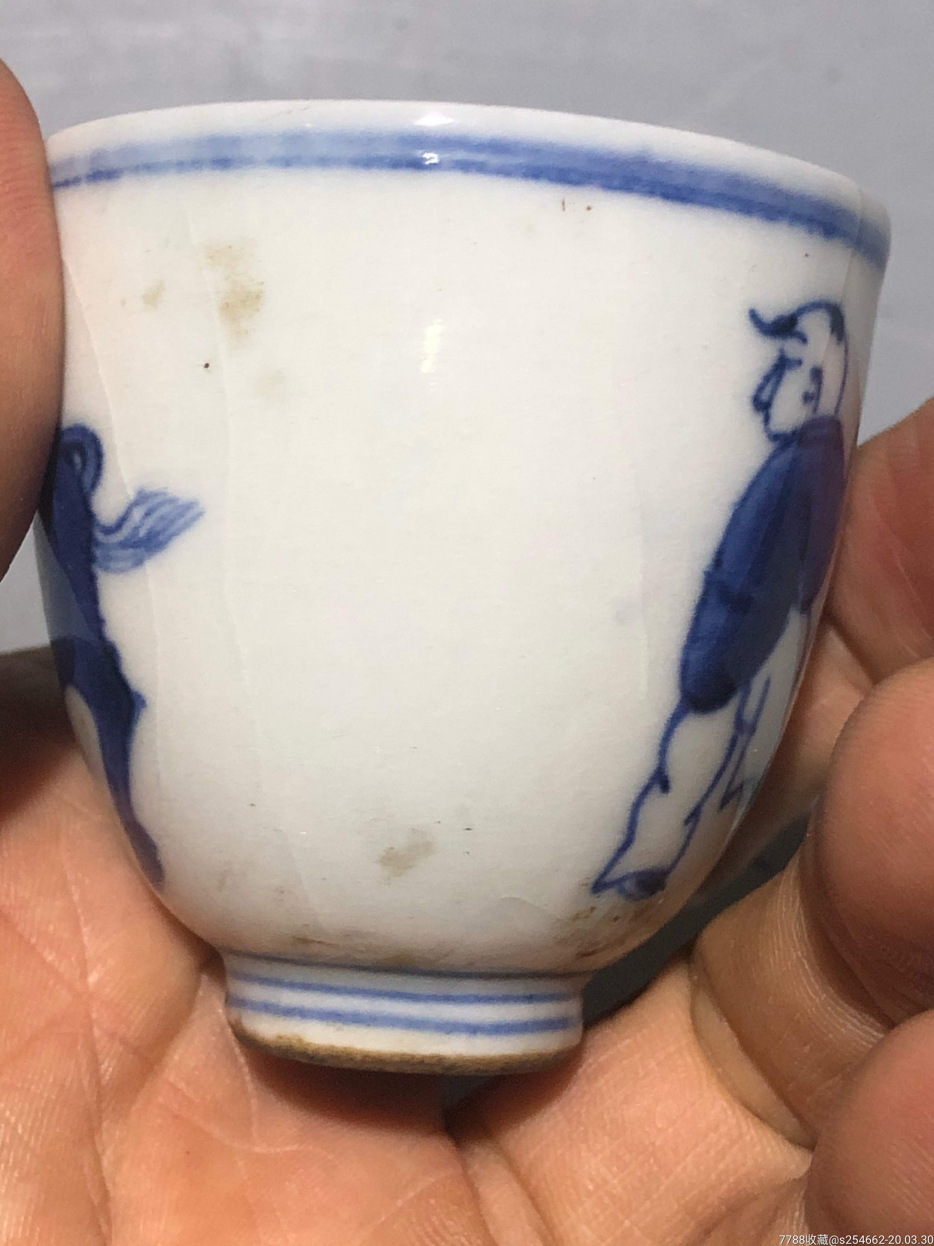 天啟青花杯_青花瓷_第3張_7788瓷器