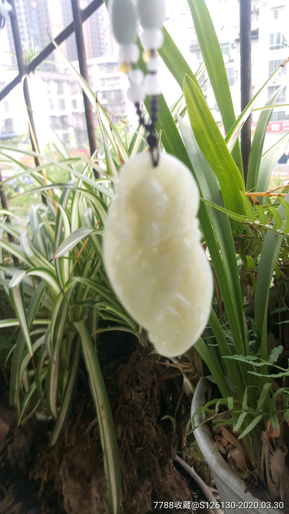 和田青白玉佩-和田玉-7788旧书网