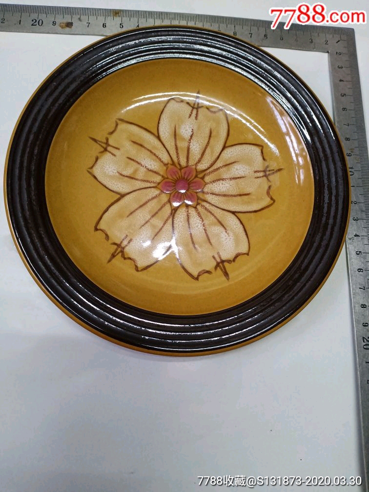 湖南铜官瓷盘子