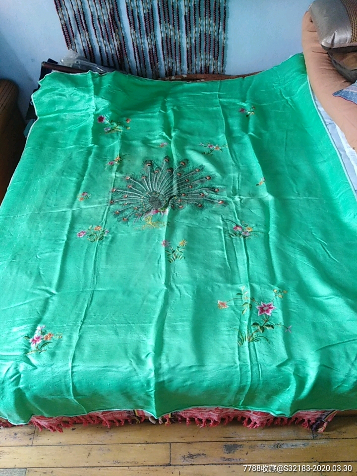 真丝手绣被面