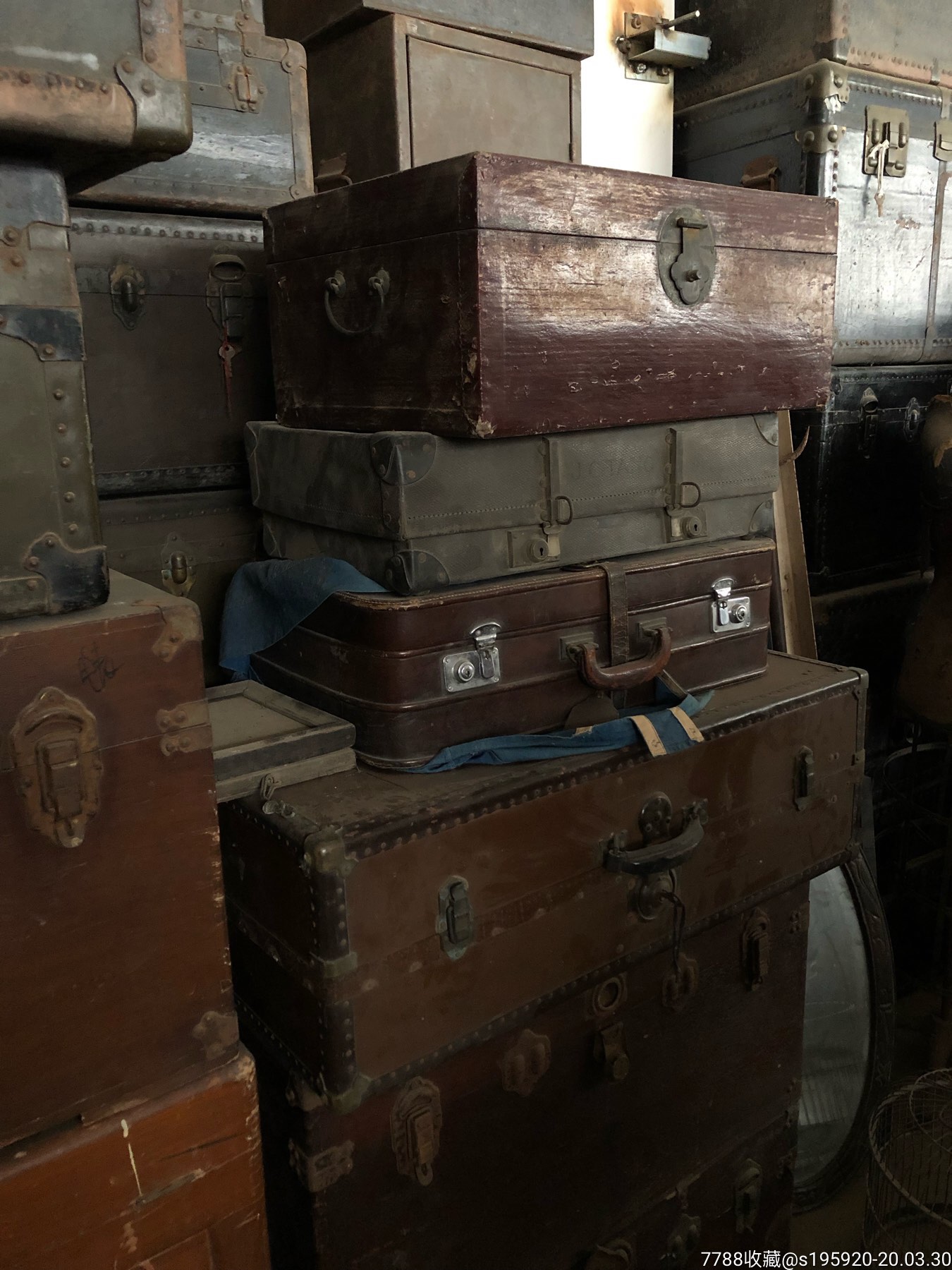 民国老上海皮箱铁箱_价格100元【老上海古董行】_第1张_7788收藏