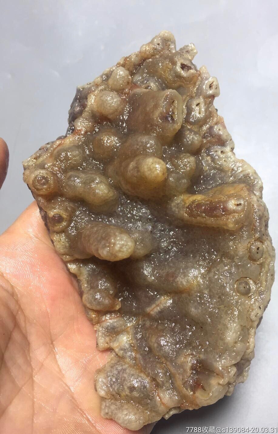 阿拉善玛瑙原石摆件,包真